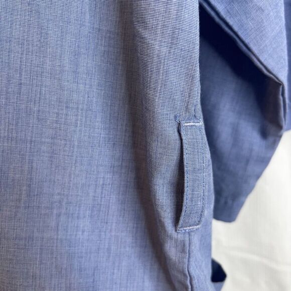 Imperial Classics Belted Robe Solid Blue Size OS Cotton Blend Lounge Wear - Picture 9 of 10